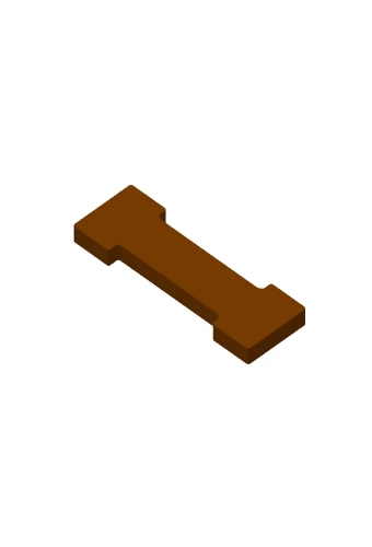 Chocoladeletter I Decoratie PLA 8x12x1.5cm