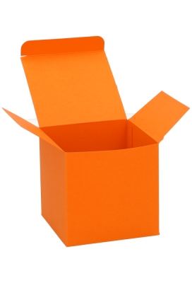 Kadodoosjes KrabBOX FSC® Oranje 10x10x10cm 25stuks