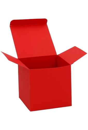 Kadodoosjes KrabBOX FSC®Rood 10x10x10cm 25stuks