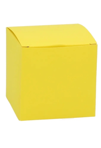 Kadodoosjes KrabBOX FSC® Geel 8x8x8cm 25stuks