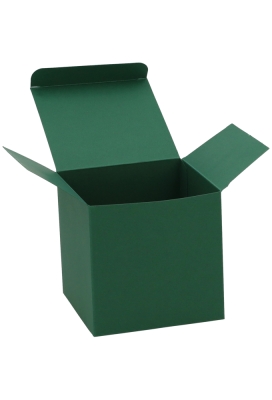 Kadodoosjes KrabBOX FSC® Donker Groen 10x10x10cm 25stuks