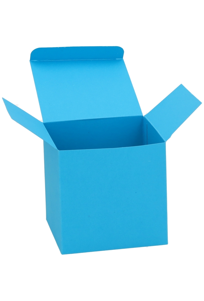Kadodoosjes KrabBOX FSC® Blauw 10x10x10cm 25stuks