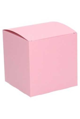 Kadodoosjes KrabBOX Gerecycled Roze 10x10x10cm 25stuks OP IS OP