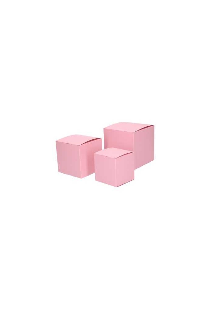Kadodoosjes KrabBOX Gerecycled Roze 10x10x10cm 25stuks OP IS OP
