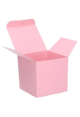Kadodoosjes KrabBOX Gerecycled Roze 10x10x10cm 25stuks OP IS OP