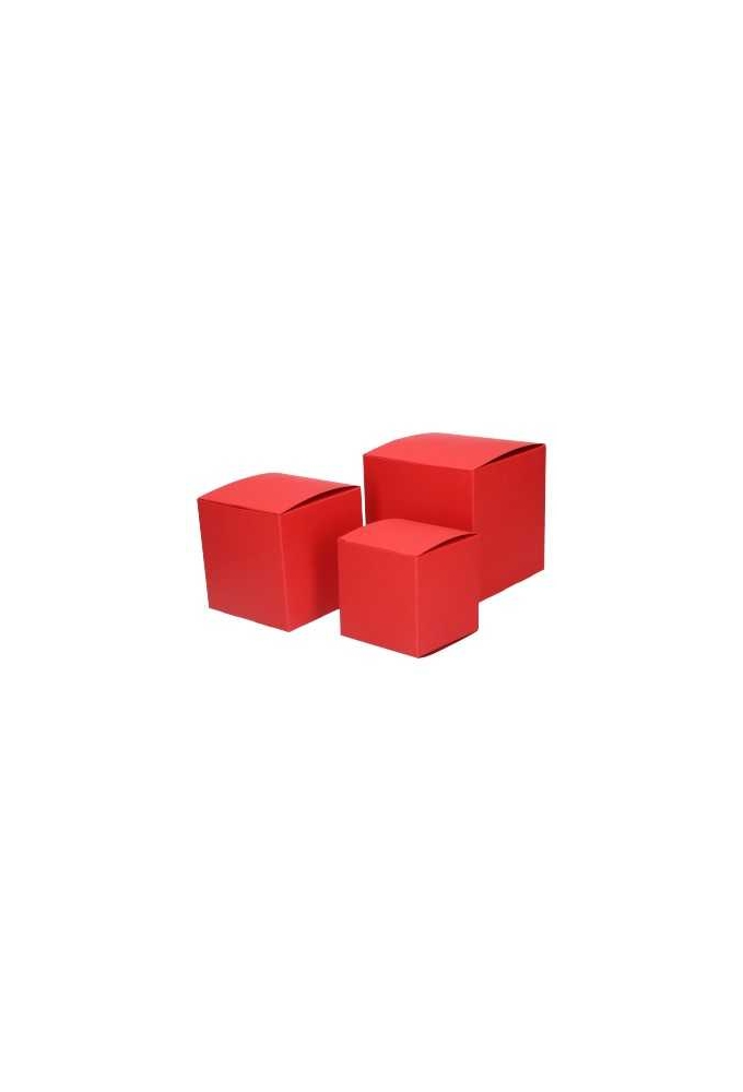 Kadodoosjes KrabBOX Gerecycled Rood 10x10x10cm 25stuks OP IS OP