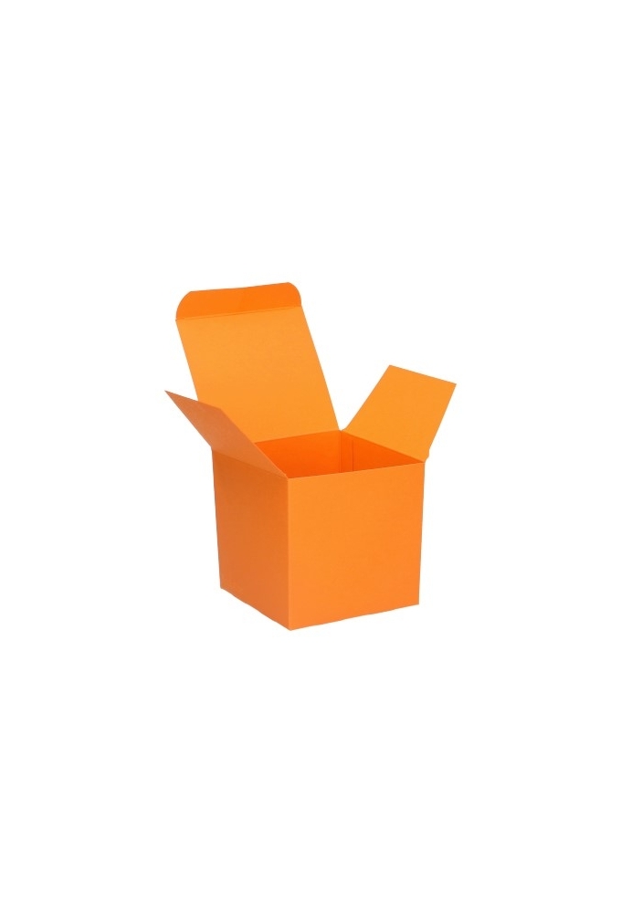 Kadodoosjes KrabBOX Gerecycled Oranje10x10x10cm 25stuks OP IS OP