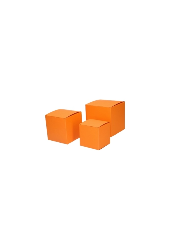 Kadodoosjes KrabBOX Gerecycled Oranje10x10x10cm 25stuks OP IS OP