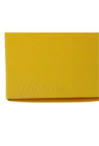 Kadodoosjes KrabBOX Gerecycled Geel 10x10x10cm 25stuks OP IS OP