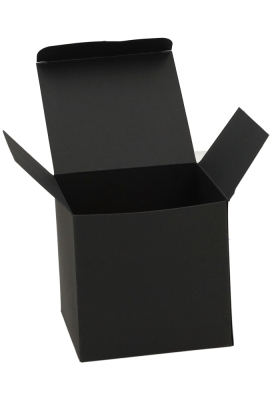Kadodoosjes KrabBOX FSC® Zwart 10x10x10cm 25stuks