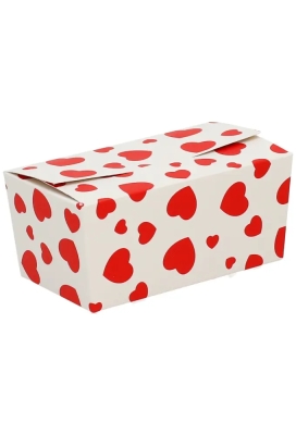Bonbondoosjes Hartjes Bella 250 gram 11.3x6.5x5.5cm FSC®25stuks