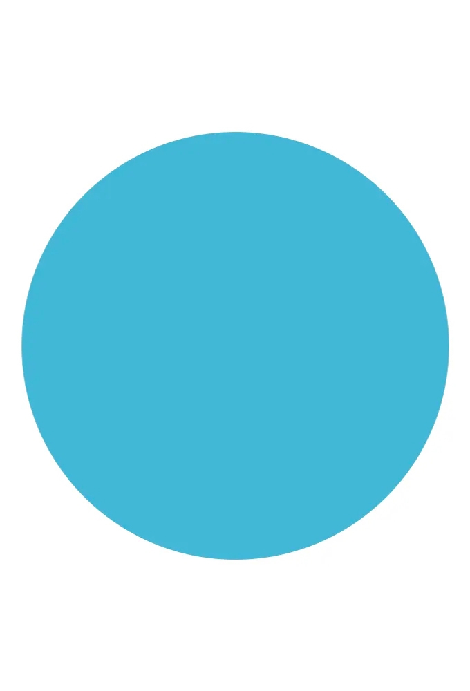 Etiketten IJs Blauw Sluiting Zegel Rond 2.5cm 1000stuks