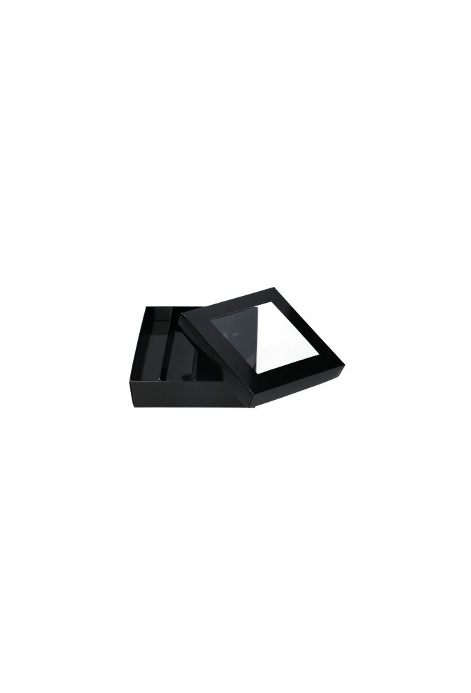 Bonbondoosjes & Deksel Zurich Zwart 16 bonbons 13x13x2.2cm 9stuks