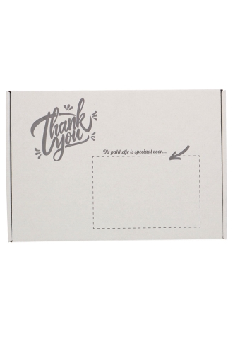 Brievenbusdoos Budget Thank you A4 31x22x2.8cm 10 stuks