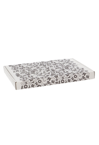 Brievenbusdoos Budget Letters Zwart A4 31x22x2.8cm 10 stuks