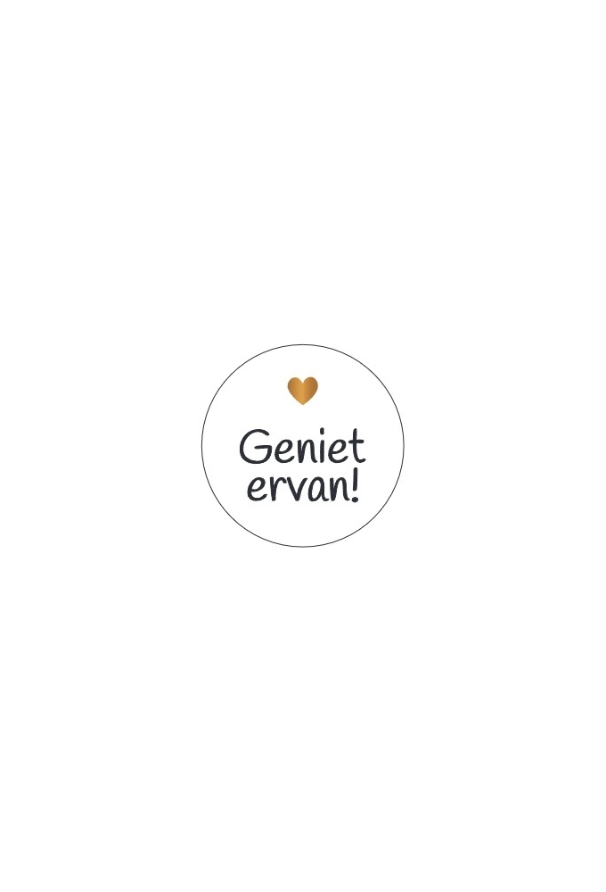 Etiketten Everyday Geniet Ervan Goud Metallic 4cm 500stuks