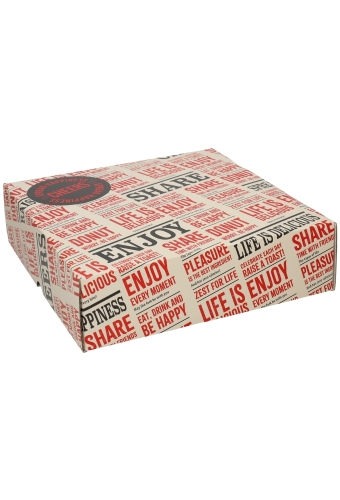 Geschenkdozen Enjoy Met Losse Deksel 37x37x10.5cm 15stuks