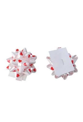 Hartjes Mini Bows Strik Rond 55mm Hartjes Met Plakker 100stuks