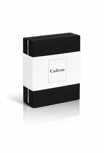 Kadobon & Kadodoosje Zwart & Sleeve Cadeau 12.5x12.5x4.5cm 5stuks