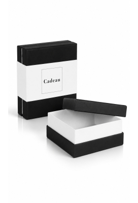 Kadobon & Kadodoosje Zwart & Sleeve Cadeau 12.5x12.5x4.5cm 5stuks
