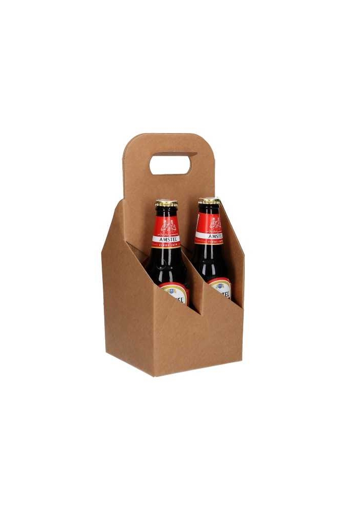 Bierverpakking Draagdoos Brugge Kraft voor 4 flesjes 33cl 10stuks