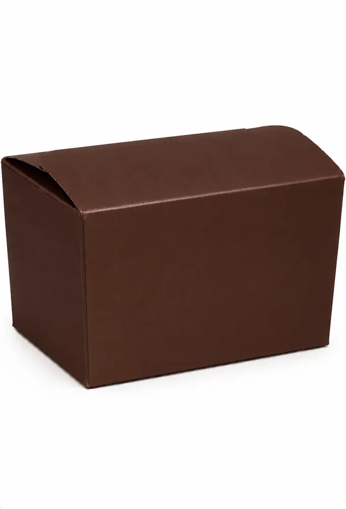 Bonbondoosjes KrabPraline Chocoladebruin 250 grams 10x7x5,5cm 24stuks