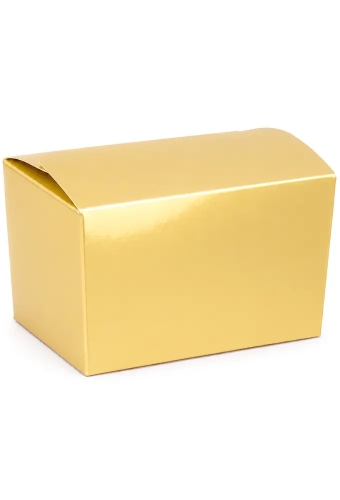 Bonbondoosjes KrabPraline Goud glans 150 grams 8,5x6x5,5cm 24stuks