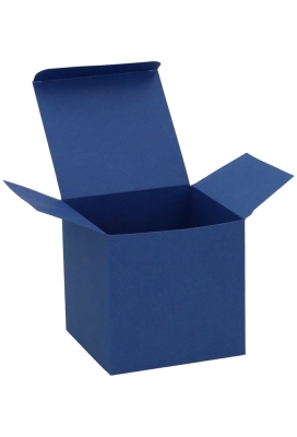 Kadodoosjes KrabBOX FSC® Donker Blauw 8x8x8cm 25stuks