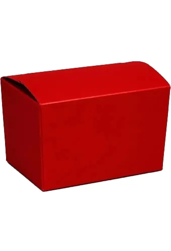 Bonbondoosjes KrabPraline Warm rood 150 grams 8,5x6x5,5cm 24stuks