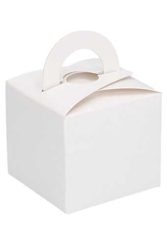 Kubus Geschenkdoosjes Met Hengsel Wit 6.5x6.5x5.5cm 8stuks