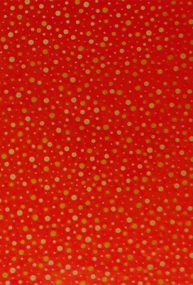 Kadopapier Red Sparkle Dots Metallic 50cm x 150meter