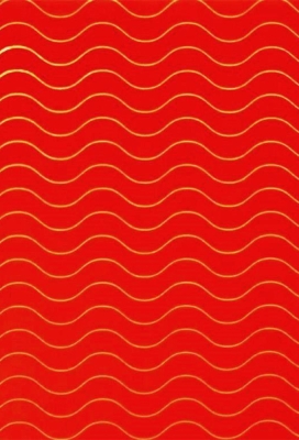Kadopapier Red Wave Metallic 30cm x 150meter