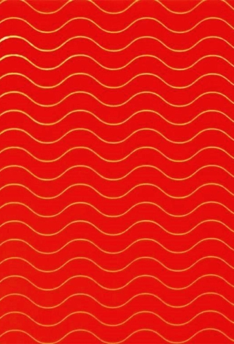 Kadopapier Red Wave Metallic 50cm x 150meter
