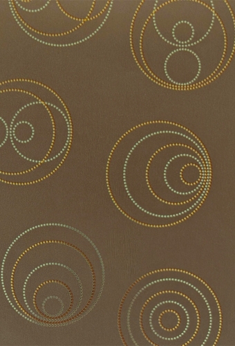 Kadopapier Taupe Gold Circles Metallic 70cm x 150meter
