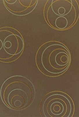 Kadopapier Taupe Gold Circles Metallic 70cm x 150meter
