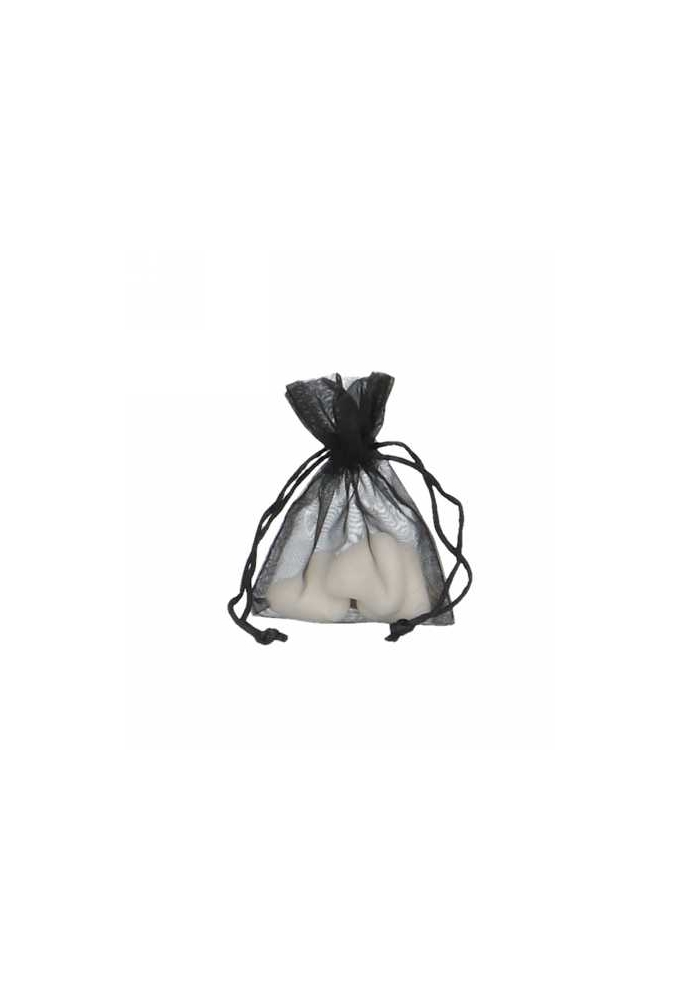 Organza zakjes Zwart Klein 9x12.5cm 10stuks