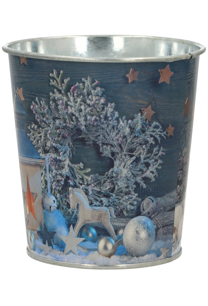 Zinken Emmertjes Christmas Night Blauw 9x10cm 1stuk