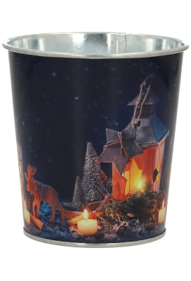 Zinken Emmertjes Christmas Night Donker Blauw 9x10cm 1stuk