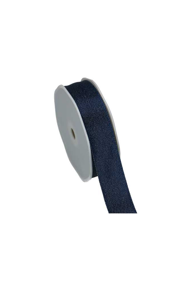 Luxe Satijn Dubbel Lint Blauw Metallic 25mm x 20meter