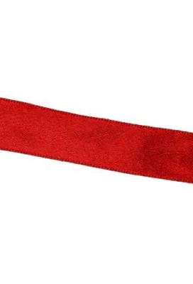Luxe Satijn Dubbel Lint Rood Metallic 25mm x 20meter