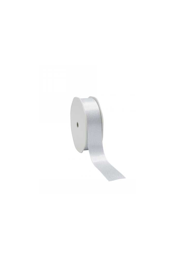 Luxe Satijn Dubbel Lint Zilver Metallic 25mm x 20meter