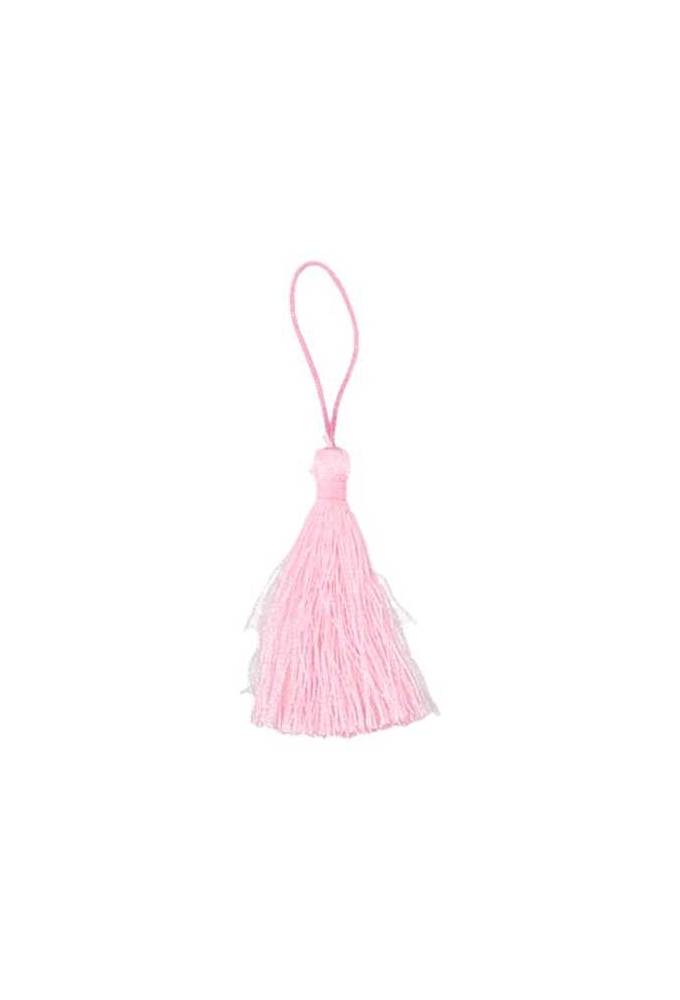 Decoratie Kwastje Tassel Roze 4.5cm 50stuks