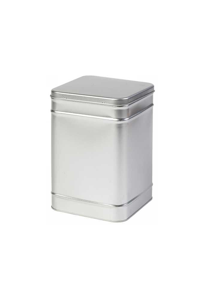Blikken Blanco 14.5x14.5x21.4cm Met Scharnierdeksel 4stuks
