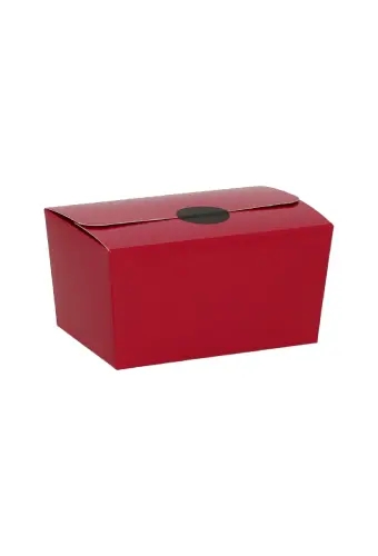 Bonbondoosjes KrabPraline Warm rood 150 grams 8,5x6x5,5cm 24stuks