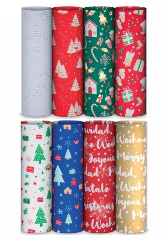 Kadopapier Consumentenrollen Eco Xmas Tree Creme70cm x 2meter 1st