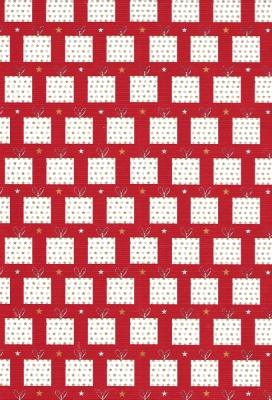 Kerstpapier Consumentenrollen Kerstmi Kado Rood 70cm x 2meter 1stuks