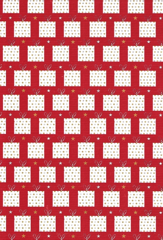 Kerstpapier Consumentenrollen Kerstmi Kado Rood 70cm x 2meter 1stuks