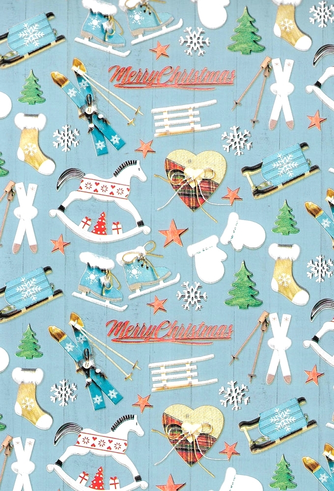 Kerstpapier Consumentenrollen Kerstmis Sneeuw Pret 70cm x 2meter 1