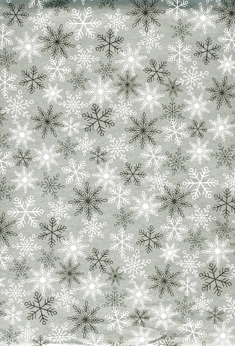 Kerstpapier Consumentenrollen Merry Christmas Silver Snow 70cm x2m 1st