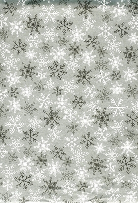 Kerstpapier Consumentenrollen Merry Christmas Silver Snow 70cm x2m 1st